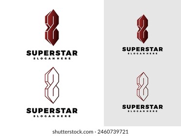 Premium vector font combination letter S logo design