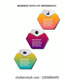 Premium Vector | Gradient infographic steps template