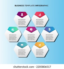 Premium Vector | Gradient infographic steps template