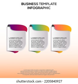 Premium Vector | Gradient infographic steps template