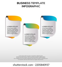 Premium Vector | Gradient infographic steps template