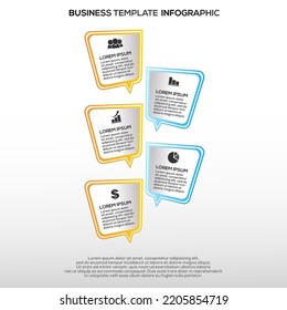 Premium Vector | Gradient infographic steps template