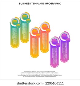 Premium Vector | Gradient infographic steps template