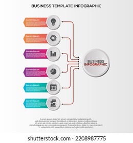 Premium Vector | Gradient infographic steps template