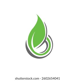Premium vector green leaf ecology nature element