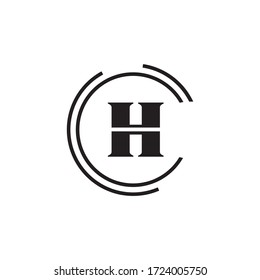 Premium Vector H Letter Logo.Beautiful Minimalist Logotype design for branding,Elegant identity design.