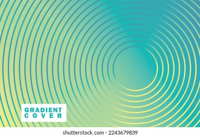 Premium Vector | Halftone gradient cover collection