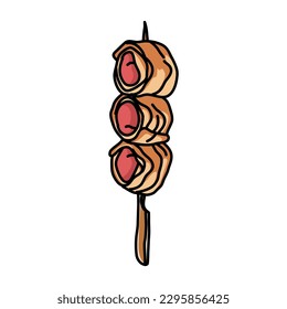 Vector Premium | Juego De Sushi Hand Draw Para El Restaurante De Cocina Japonesa