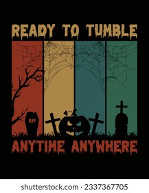 Premium Vector . Happy Halloween T Shirt Design Retro Vintage Horror Boo Design