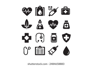 Premium Vector Health Icons for Healthcare Design
