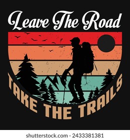 premium vector hiking template for tshirt