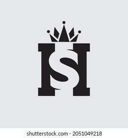 Premium Vector HS, H, S Logo . Modern Simple Beautiful Logo design for luxury company branding. Elegant identity design