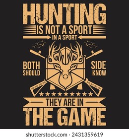 Plantilla de camiseta de caza de vector premium