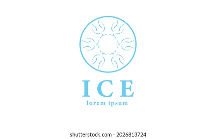 Premium vector ice logo design