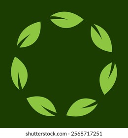 Premium Vector | Icon with colored circular green color