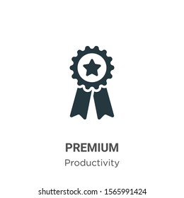 Premium vector icon on white background. Flat vector premium icon symbol sign from modern productivity collection for mobile concept and web apps design.