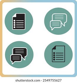 Premium Vector icon, Social Media Web Icons Set