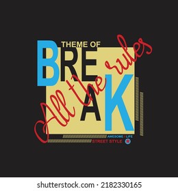 Premium Vector illustration of a text graphic. suitable screen printing and DTF for the design boy and girls outfit of t-shirts print, shirts, hoodies baba suit, kids cottons, etc.