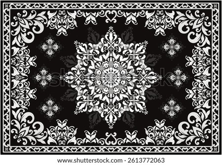 Premium Vector | Indian rug. Persian textile carpet design, royal arabesque pattern for vintage eastern embroidery. Vector ethnic luxury fabric for interior with royal geometric texture ornament