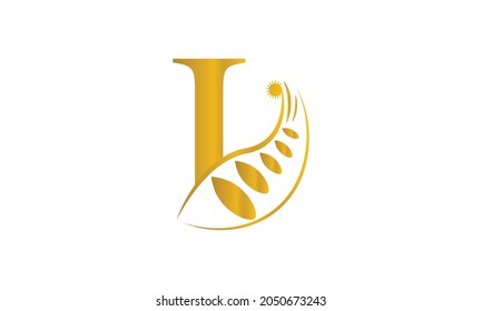 Premium vector initial letter L florish typography logo design