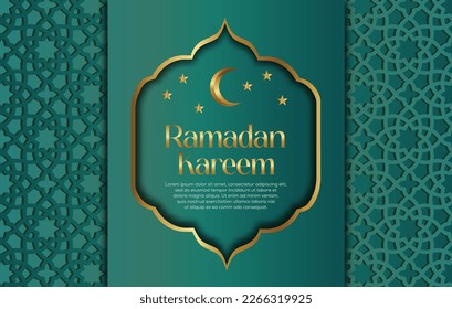 Premium Vector Islamic Style Ramadan Kareem and Eid Decorative Background