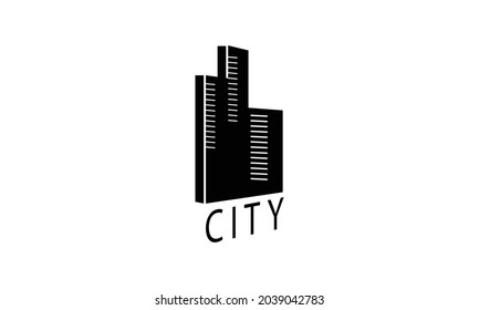 Premium Vector Isometric City logo design