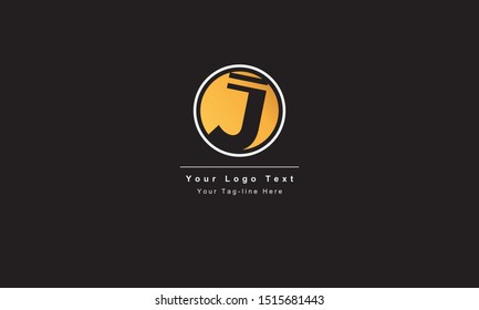 Premium Vector J Letter Logo in two color variations. Beautiful Logotype design for company branding.
 Elegant identity design in white and gold.