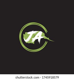 Logotipo de letra JA Vector Premium.Diseño de logotipo minimalista para marca,Diseño de identidad elegante.