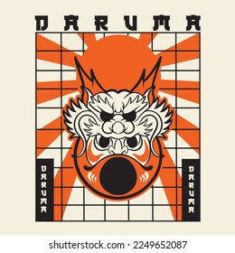 Premium Vector | Japanese festival cultural daruma