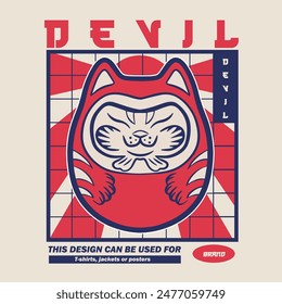 Premium Vector | Japanese festival cultural daruma	