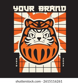 Premium Vector | Japanese festival cultural daruma	
