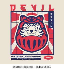 Premium Vector | Japanese festival cultural daruma	
