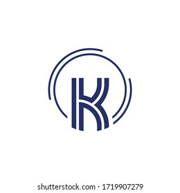 Premium Vector K Letter Logo.Beautiful Minimalist Logotype design for branding,Elegant identity design.