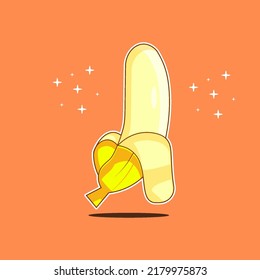 vector l de primera calidad vector delicioso y banana fresca. icono de diseño, ilustración de diseño.