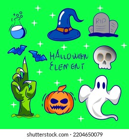 Premium vector l set bundle vector chatacter ghost cute flat design. free royalty. suitable for sticker