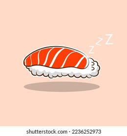 Premium vector l sushi kawaii food. vector illustration. cute cartoon. sticker edition. asian food.