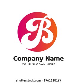 Premium Vector letter B Logo in two color variations. company branding Logotype design . Elegant identity design