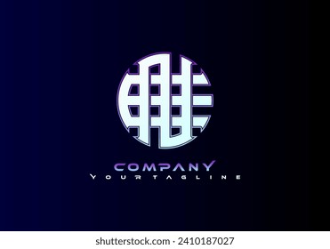 Premium vector letter EN and concept circle brand logo design