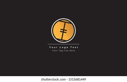 Premium Vector I Letter Logo in two color variations. Beautiful Logotype design for company branding.
 Elegant identity design in white and gold.