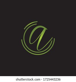 Premium Vector A  Letter Logo.Beautiful Minimalist Logotype design for branding,Elegant identity design.
