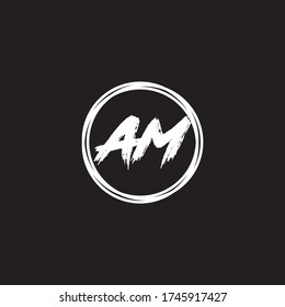 Premium Vector AM Letter Logo.Beautiful Minimalist Logotype design for branding,Elegant identity design.