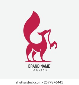 Premium Vector Letter Symbol Logo in color variations. Animal Pets Beautiful Logo type design for luxury company branding. Elegant identity design.