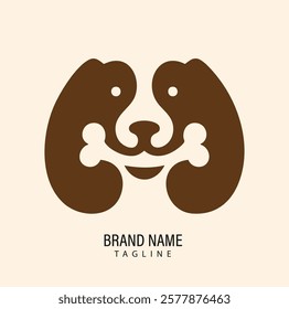 Premium Vector Letter Symbol Logo in color variations. Animal Pets Beautiful Logo type design for luxury company branding. Elegant identity design.