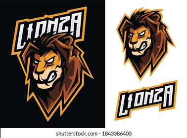 Premium Vector Lion Mascot Esport Logo Design