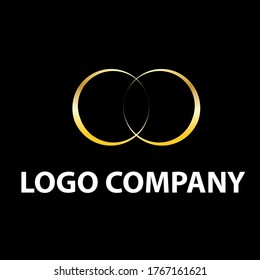 Premium-Vektorlogo. Schönes Design für luxuriöse Corporate Branding. Elegantes Identitätsdesign mit goldener Farbe