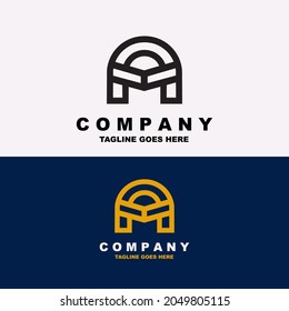 Premium Vector A Logo. Beautiful Logotype design for luxury corporate brand. Elegant identity design