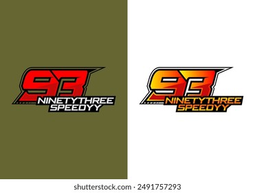 Premium vector logo concept number ninety thre modify	