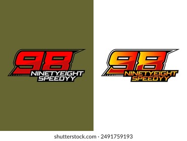 Premium vector logo concept number ninety-eight modify	