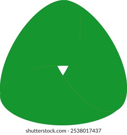 Design de logotipo de vetor premium, polígono de três lados com um triângulo recortado no meio.