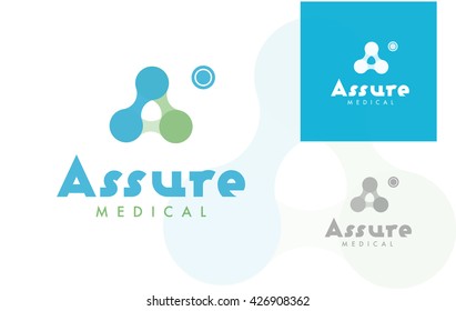 PREMIUM VECTOR LOGO / ICON DESIGN : ABSTRACT MOLECULAR STRUCTURE , POSSIBLY SHAPING THE MONOGRAM A 